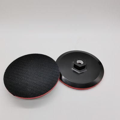 4 Inch 100mm Red Backing Plate Pads Polishing Pads Hold with M14 for Marble Granite Thread From China Manufacturer