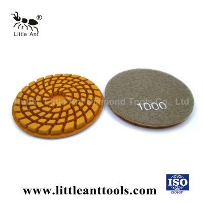 100mm Floor Polishing System Diamond Resin Polishing Pads for Concrete