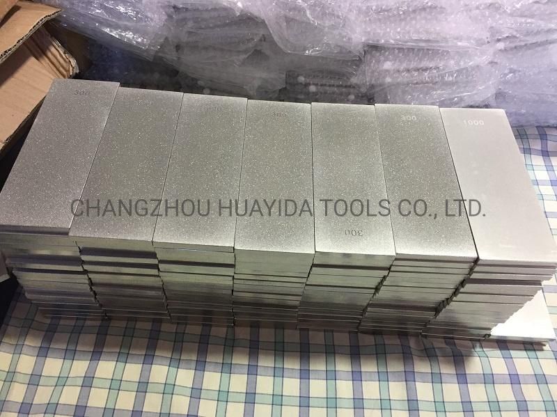 7X2" China Manufacturer Double Sided Diamond Whetstone 300/1000 Utility/Craft Blades