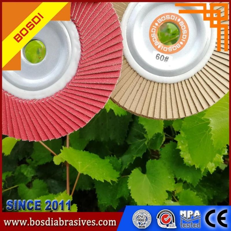 Coated Flap Disk/Wheel/Disc, Sharp& Durable, Excellent Flexibility, Excellent Extensibility and Bending Resistance