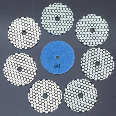 6&quot; 7-Step Diamond Abrasive Polishing Pads Dry Use for Marble Granite