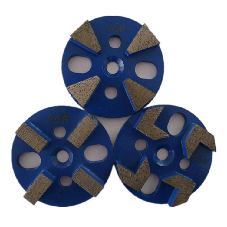 3 Inch D80mm Universal Diamond Polishing Pads with Four Arrow Segments Diamond Grinding Disc for Concrete and Terrazzo Floor