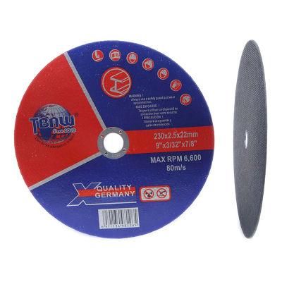 230X2.5X22mm Depressed Centre Cutting Disc for Metal and Inox 2in1