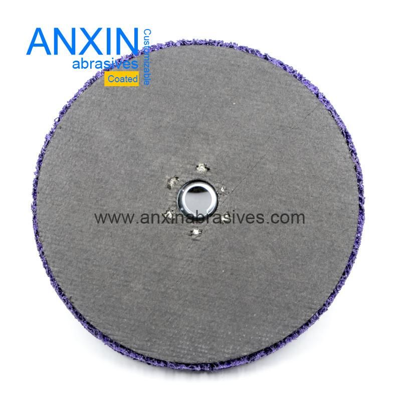 Polishing Strip and Clean Disc with Fiberglass Backing in Metal Hub