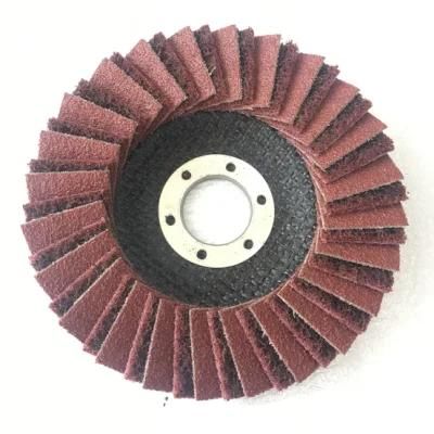 High Quality Hot Sale Wear-Resisting 115mm Combined Flap Disc for Grinding and Polishing Stainless Steel and Metal