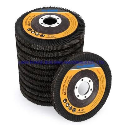 4 1/2 Inch Angle Grinder Flap Discs for Stainless Steel, Inox Metal Grinding Wheel