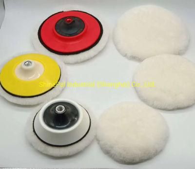 Polish Pad Car Care 5inch 6inch 100% Lamb Wool Polishing Pads