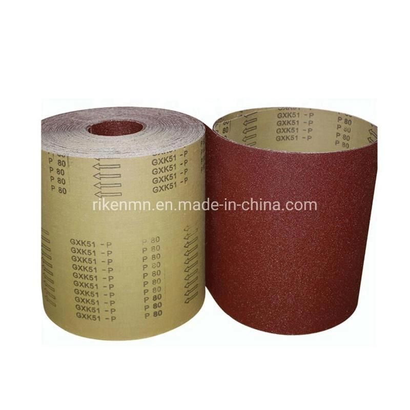 High Efficiency 75mm*533mm Abrasive Sandpaper Manual Sandpaper Strip Sand Paper Roll for Board Material, Furniture, Wood Floor, Leather, Textile and Metal