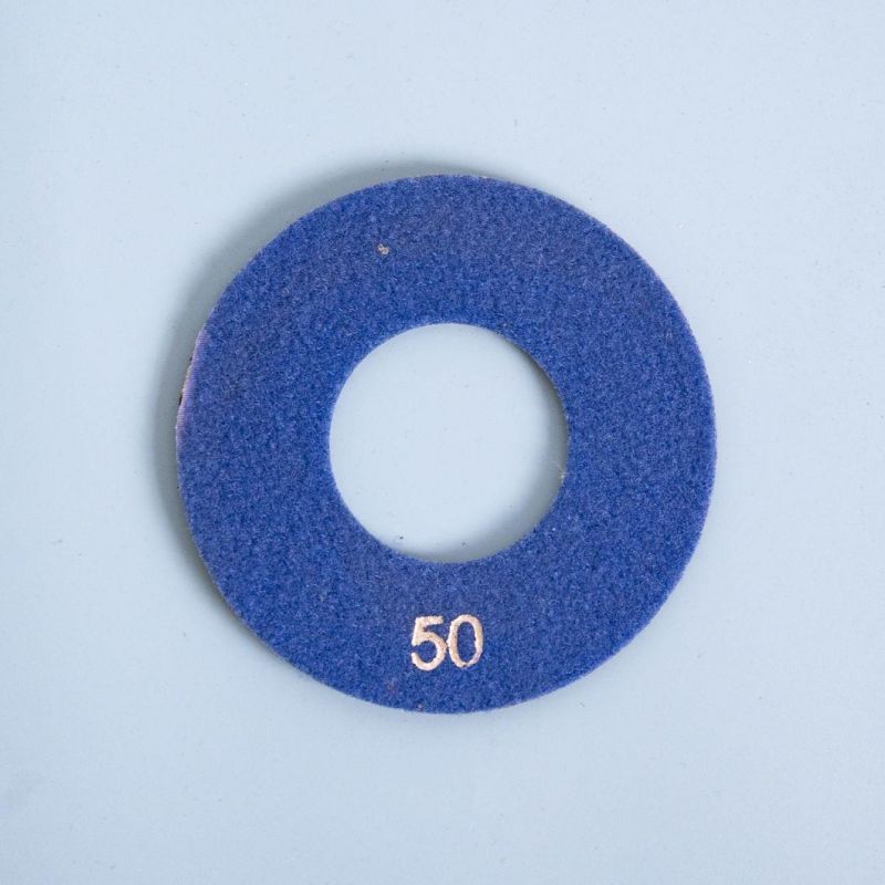 Qifeng Manufacturer Power Tools Diamond Wet Use 5" Polishing Pads with Big Hole for Marble Granite