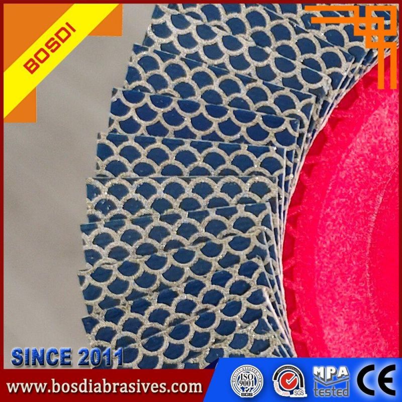 Diamond Abrasive Flap Disc, Granite/Stone Polishing Disc, Flap Disc for Marble-125X22mm