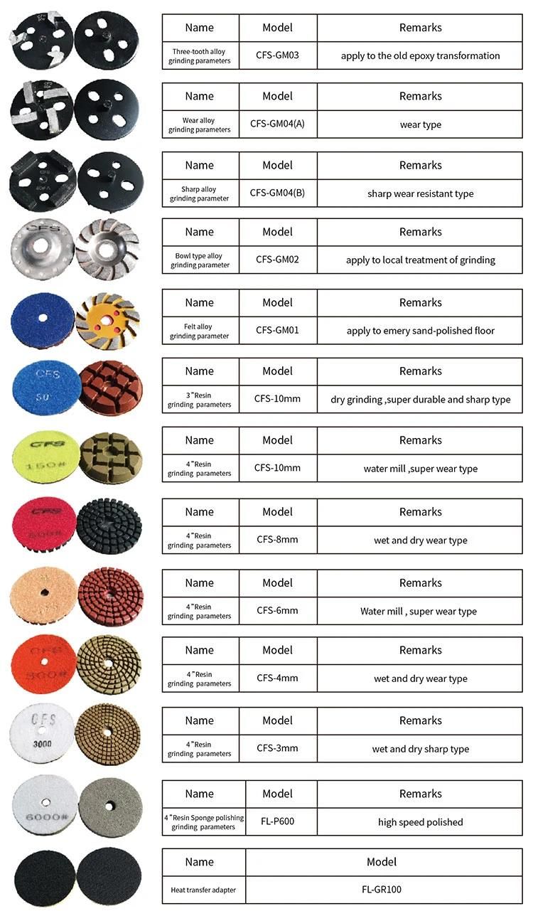 4′ Diamond Polishing Pad for Ceramic, Marble and Granite Floor Polishing