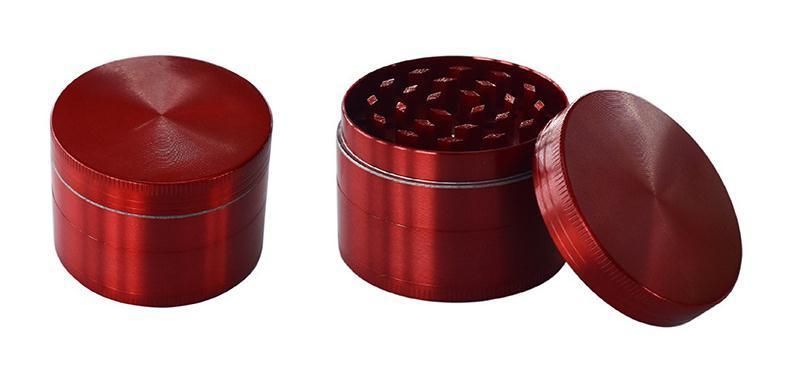 Smoking Magnetic Zinc Herb Grinder, 3 4 Piece Clear Top Customized Herb Grinder with Pollen Scraper