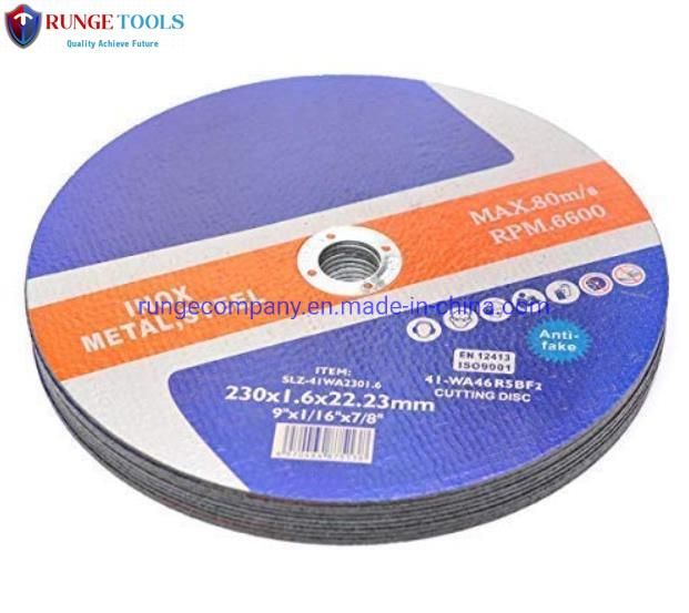 9 Inch Super Long Durable Efficient Metal Stainless Steel Cutting Disc for Angle Grinder Power Tools
