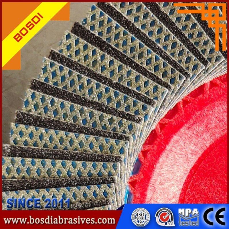 Diamond Abrasive Flap Disc, Granite/Stone Polishing Disc, Flap Disc for Marble-125X22mm