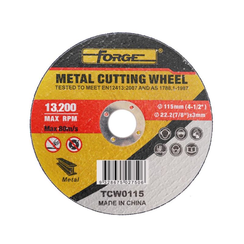 115*3*22.2mm Flat Type Cut-off Disc Cutting Wheel for Metal