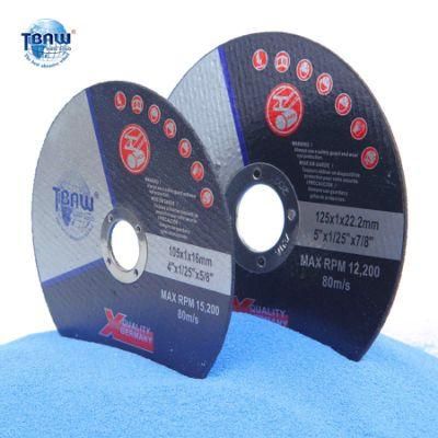 105mm, 115mm, 125mm Abrasive Cutting Discs for Metal/Stainless Cutting China Factory