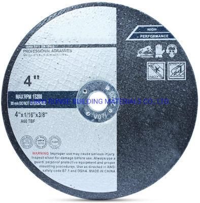 Power Tools Cut off Wheels Cutting Discs for 4&quot; Grinders for Metal &amp; Stainless Steel