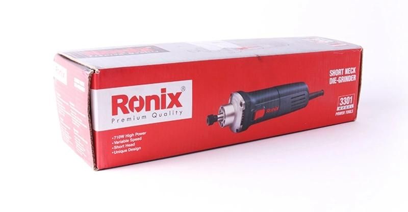 Ronix Model 3301 710W 6mm Collet Grinding Metal Short Neck Electric Angle Die Grinder