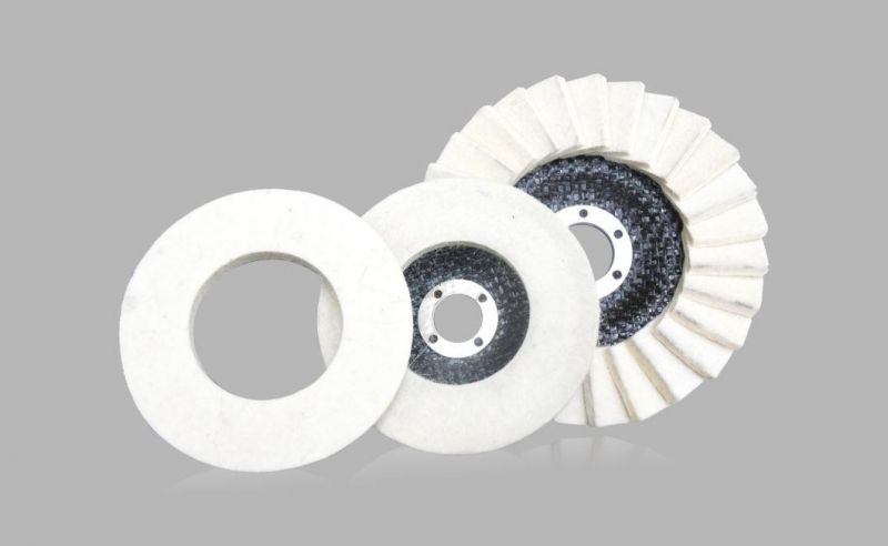 High Quality Hot Sale Premium Wear-Resisting 115mm Felt Disc for Polishing Stainless Steel and Metal