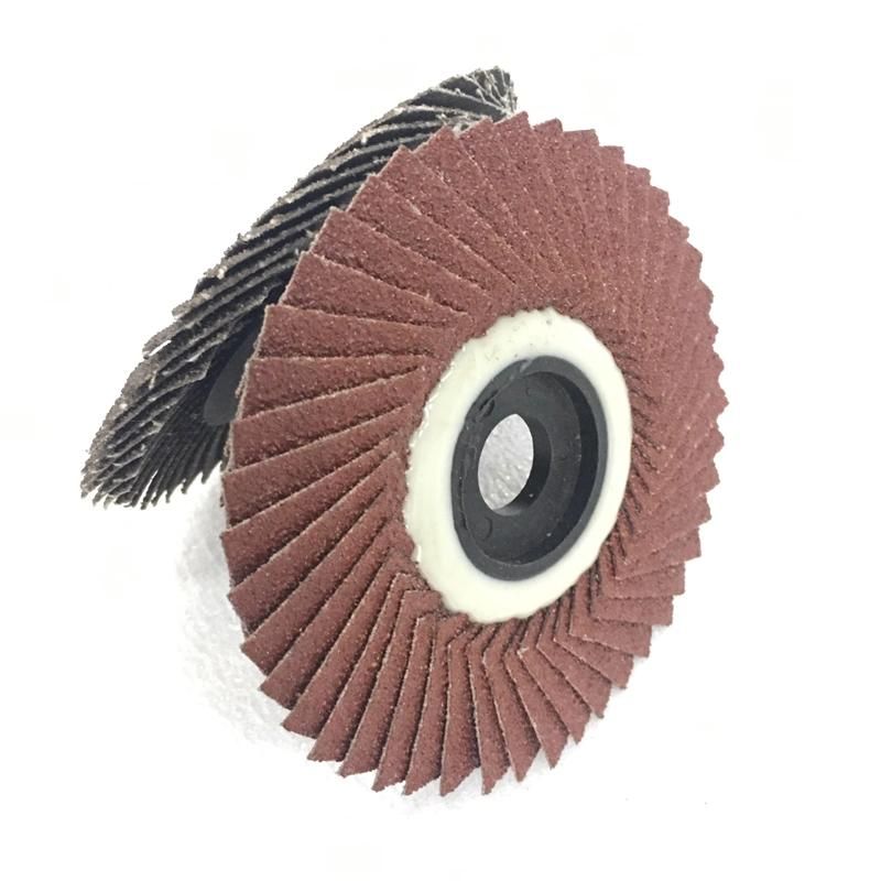 4inch 40#-320# High Quality Aluminium Oxide Radial Flap Disc for Grinding Stainless Steel and Metal