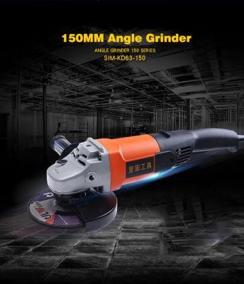 Long Hand Power Tools Angle Grinder for Stone
