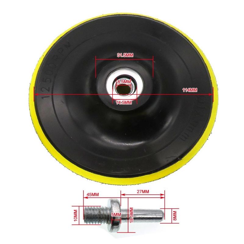 5 Inch 125mm Backing Pad Sanding Pad M10/M14 Thread