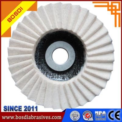 High Quality 4&quot;, 100X10X16mm, Woollen Wheel, Felt Wheel for Wood Edge and Stone Polishing