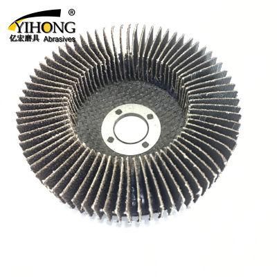 4 Inch Vertical Flap Disc with Aluminium Oxide Material 180 Grit Grinding for Metal Factory Supply