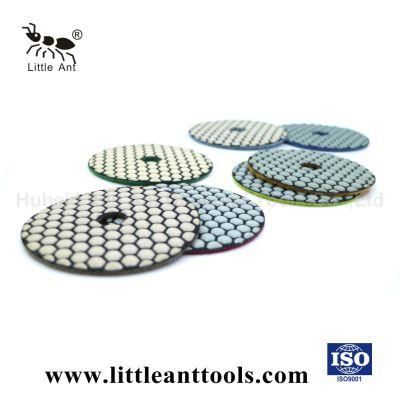 4inch 100mm 7 Steps Hexagon Diamond Dry Quartz Granite Stone Concrete Polishing Pads