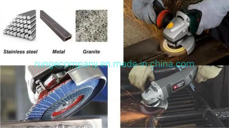 Power Tools 7inch 60 Grit Zirconia Angle Grinder Flap Disc Abrasives 15x′s Longer Life for Metal, Stainless Steel