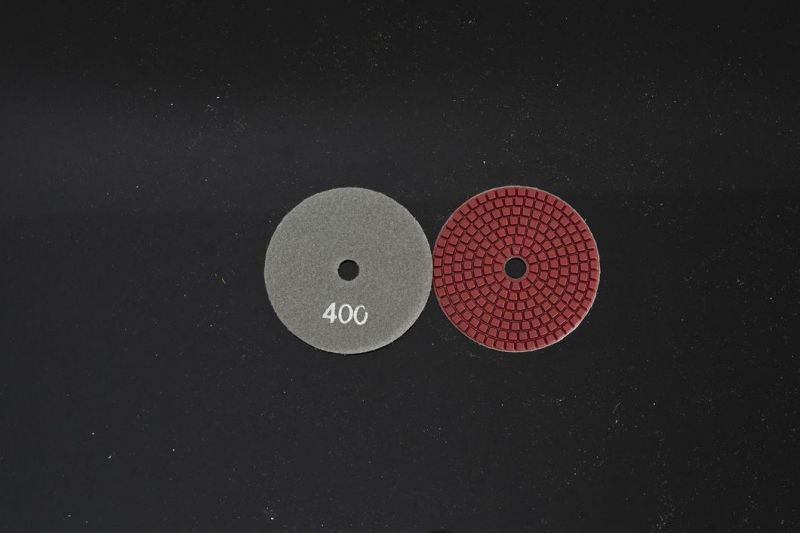 Qifeng Power Tool 4" Diamond Wet Flexible Polishing Pad Available for Wet Use