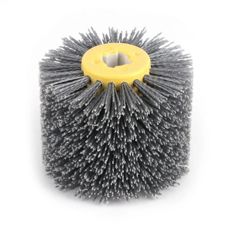 Abrasive Wire Drum Wheel Brush Brunishing Polishing Wheel for Wooden Furniture Burnishing Polishing Striping Drawing