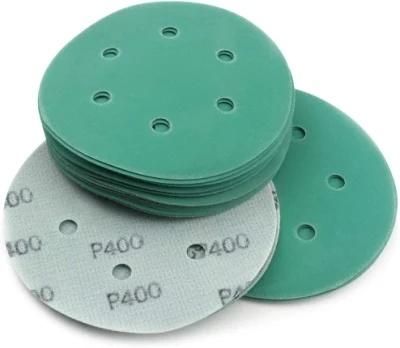 Green Film Backing 120 Grit 6inch Alumina Oxide Sanding Disc
