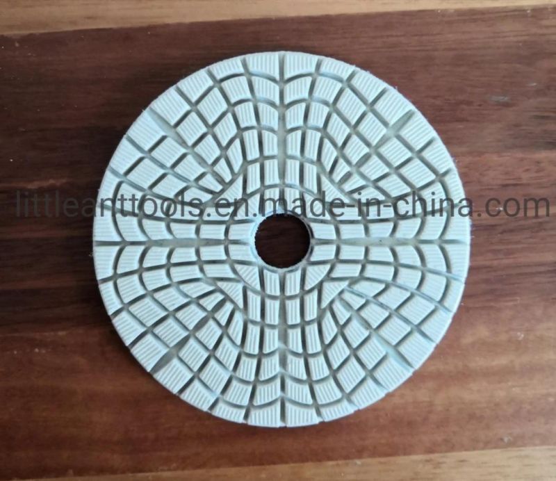 Hot Pattern 3 Steps Wet Pad Diamond Wet Polishing Pad for Stone