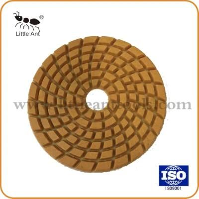 Wet Flexible Diamond Resin Polishing Pad 6mm Thickness Special for Concrete Polishing.