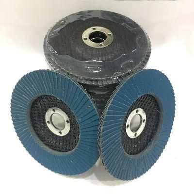 High Quality Hot Sale Wear-Resisting 4&quot;-7&quot;Zirconia Alumina Flap Disc for Grinding Stainless Steel and Metal