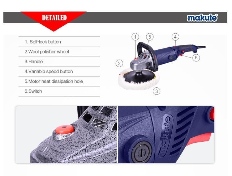 Random Orbital Polisher Makute Professional Power Tools Car Polisher