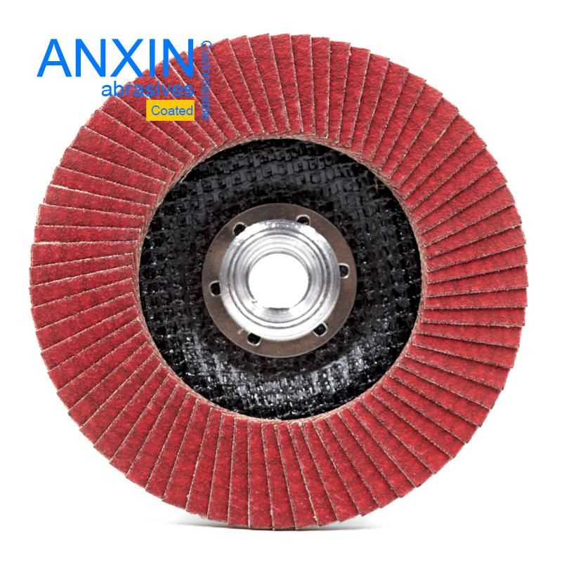 4.5"X5/8"-11 Vsm Ceramic Flap Disc with Metal Hub for Quick and Easy Mounting and Removal