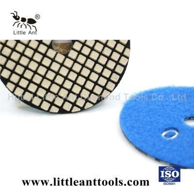 3 Inch Hot Sale Diamond Flexible Super Dry Polishing Pads for Marble/Granite