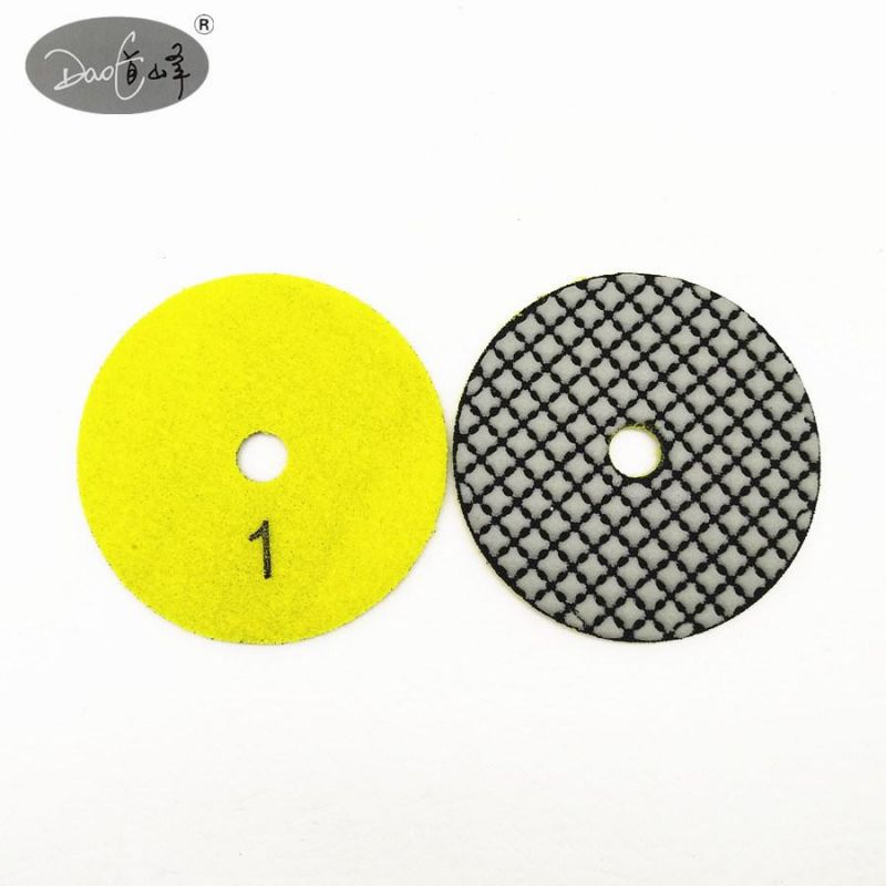 Daofeng 3inch 80mm Dry Polishing Pads for Marble Quartz (Plum)