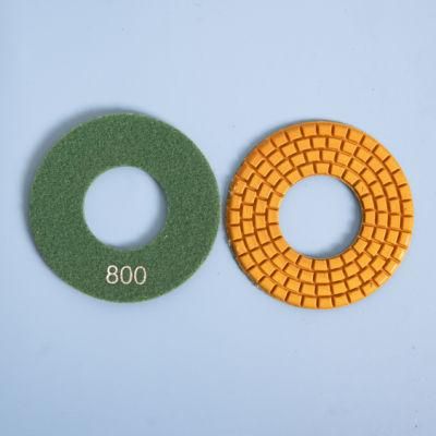 Qifeng Manufacturer Power Tool Factory Direct Sale Diamond Marble/Granite/Stones 125mm Abrasive Polishing Pads with Big Hole
