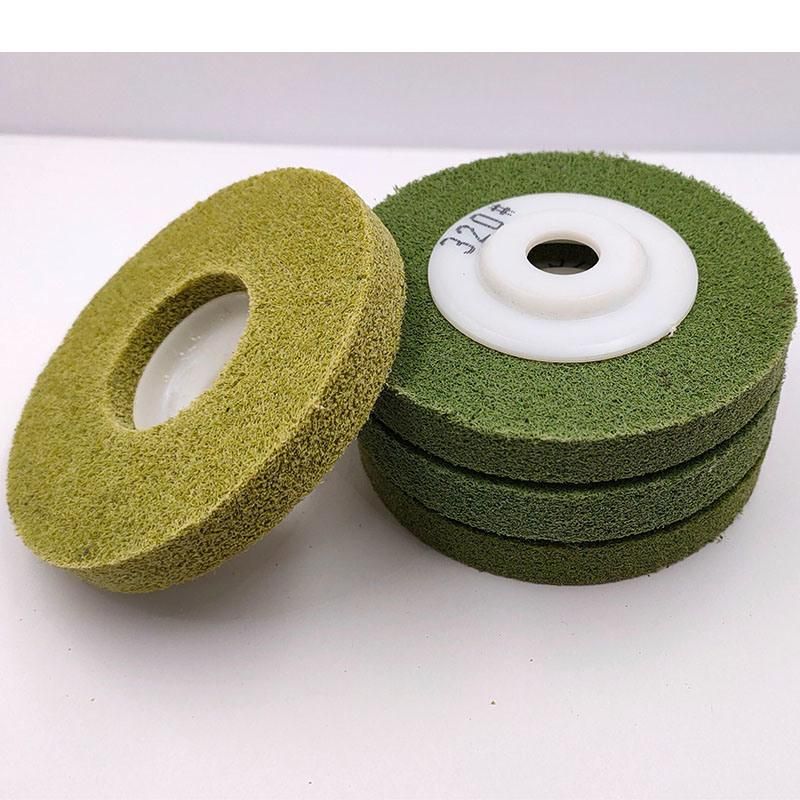 Non-Woven Disc--Green Covering Alloy Wheel