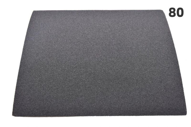 80 Grit Silicon Carbide Abrasive Sanding Paper with High Quality for Wood Metal Stainless Steel Polishing