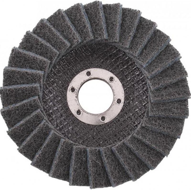 Abrasive Surface Conditioning, 100mm/ 4 Inch Non-Woven Flap Disc, Disco for Metal Polishing