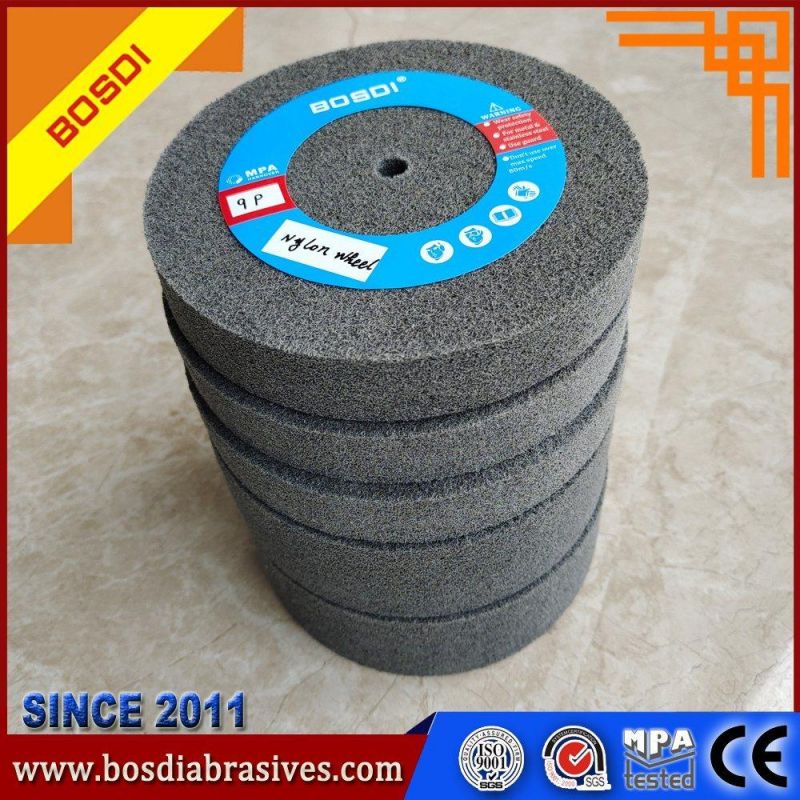 BOSDI Nonwoven Abrasive Disc Polishing Disc Burring Disc, Buffing Disc, Red Nylon Wheel