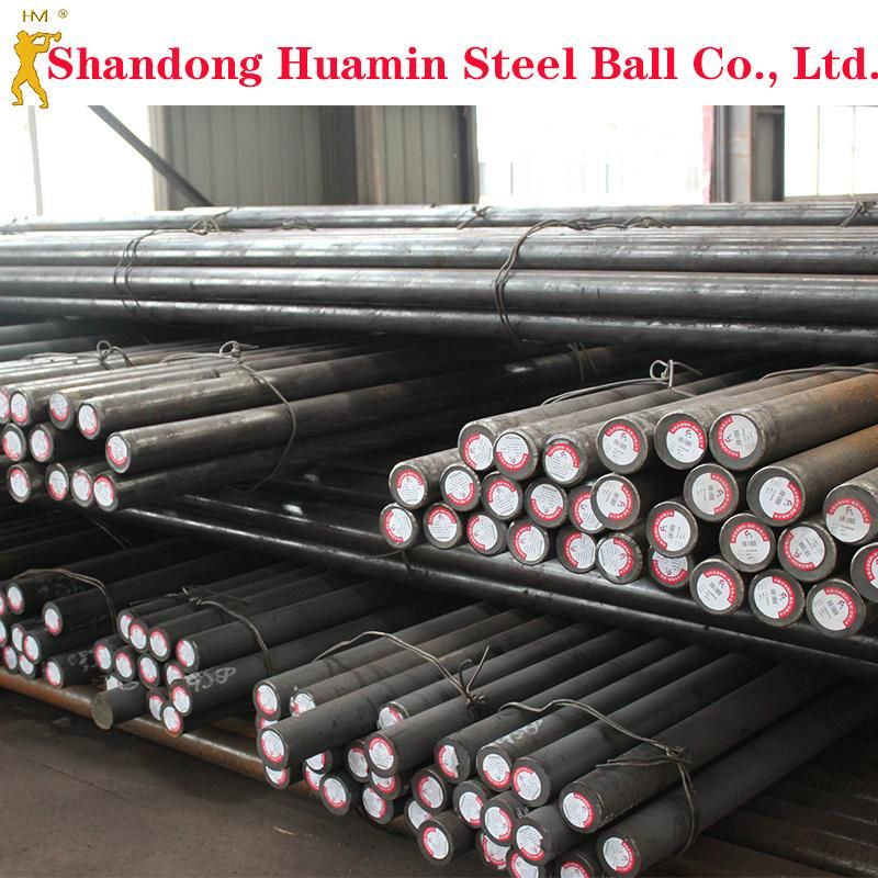 HRC55 Grinding Steel Rods 100mm for Mining Industries Lower Consumption