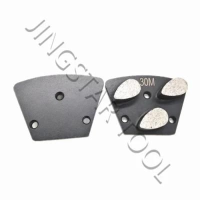 Arrow Diamond Trapezoid Pad Grnding Shoes for Concrete