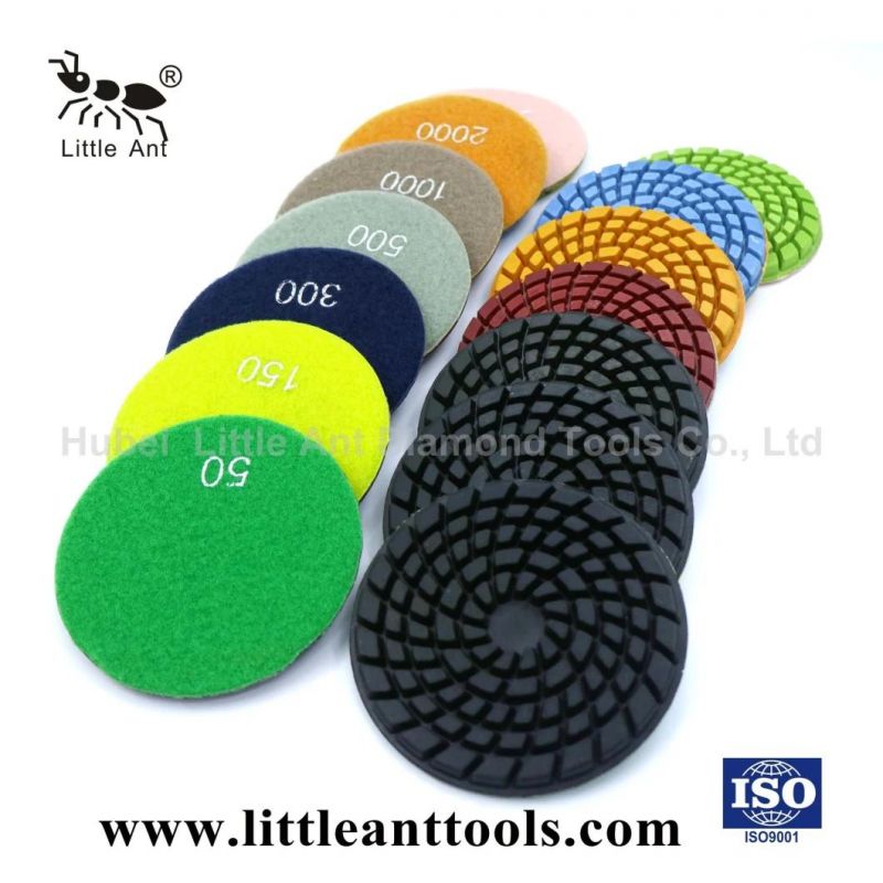 Long Life Span Diamond Resin Polishing Pads with Dry and Wet Use