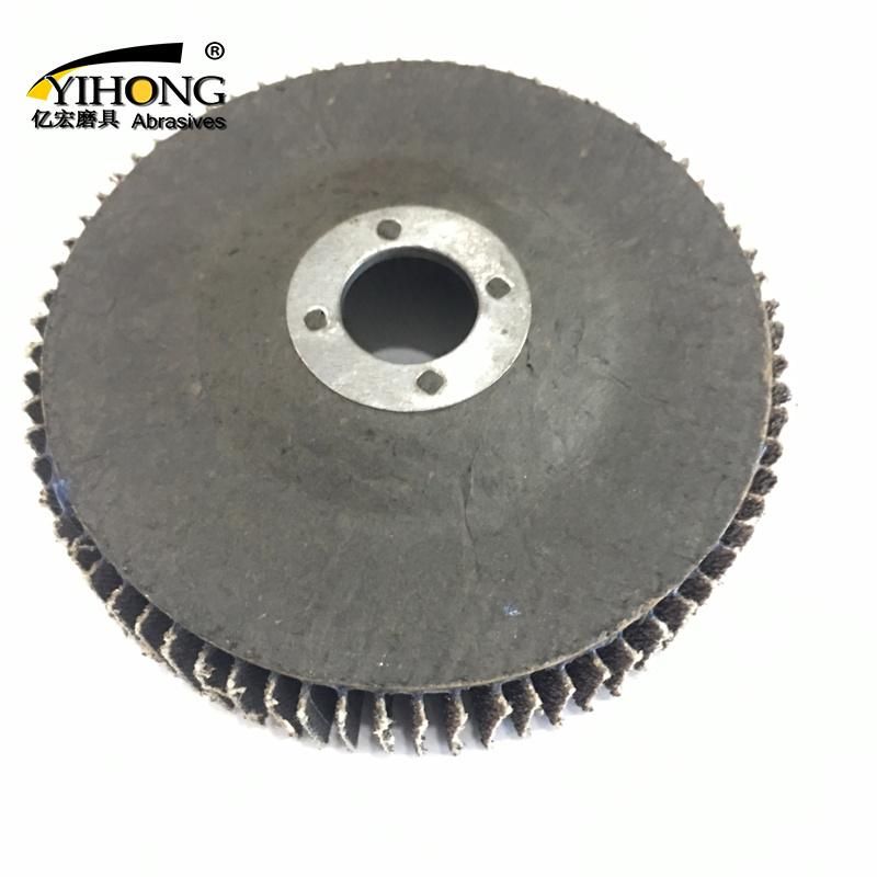 4 Inch Vertical Flap Disc with Aluminium Oxide Material 180 Grit Grinding for Metal Factory Supply