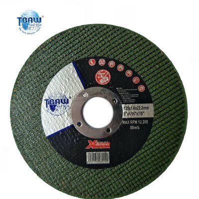 Factory OEM 5 Inch125*1.0*22mm Resin Bond Abrasive Polishing Cutting Wheels Disc for Metal Ss